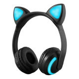 Zw-19 Auriculares Bluetooth Sin Hilos Oreja Gato Brillante