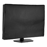 Cubierta Impermeable Negra Para Monitor De Computadora, Prot