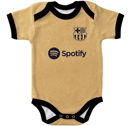 Pañalero Barcelona 2023 Away, Mameluco, Futbol, Jersey Bebé 