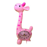 Reloj Despertador Decorativo Infantil Diseño Jirafa Feliz