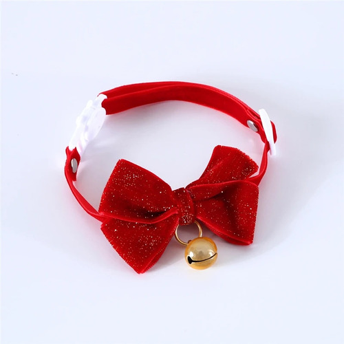 Lazos Rojos Brillantes Para Gatos  Collar De Campanas Encant