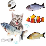 Juguete Pescado Para Gatos Con Movimiento Carga Usb 