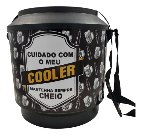 Cooler Térmico Lata De Cerveja Caixa Redondo Para 30 Latas