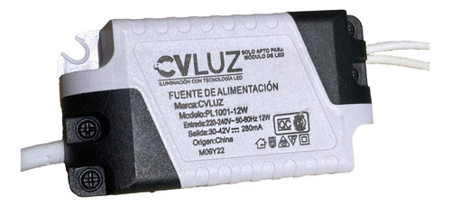 Fuente De Alimentación Led Driver Panel De 12w Led 