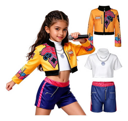 Disfraz Cosplay Rumi K-pop Para Niñas, Idol Anime Halloween