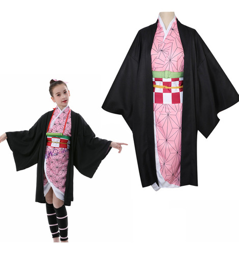 Cosplay Kamado Nezuko Disfraz Anime Cazadora Demonios Niños