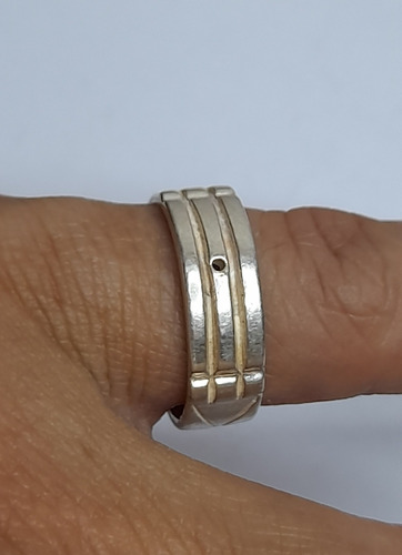 Anillo De Plata 900 Realizado Artesanalmente Unisex