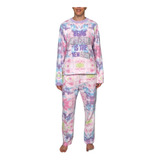 Pijama Multicolor Polar Manga Larga Pantalón 3398 Lazy Lola