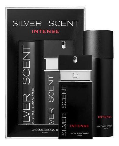 Perfume Silver Scent Set Edt 100ml + Body Spray 200ml 3c
