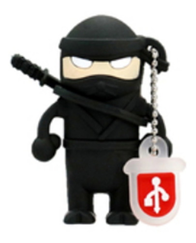 Pendrive De 64 Gb, Diseño De Ninja