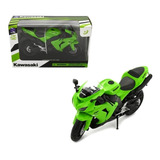 Moto De Colección Kawasaki Zx-10r Verde Escala 1:12 New Ray