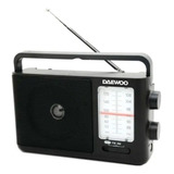 Radio Dual Clásica Am/fm 220v/pila C/antena 21x6x12cm Daewoo