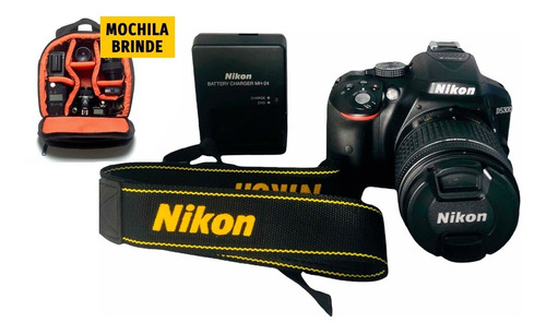 Nikon Kit D5300 18-55mm Af-p Dslr Seminova Cor Preto 