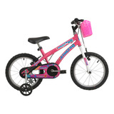 Bicicleta Infantil Athor Aro 16 Baby Girl Com Cestinha Cor Rosa