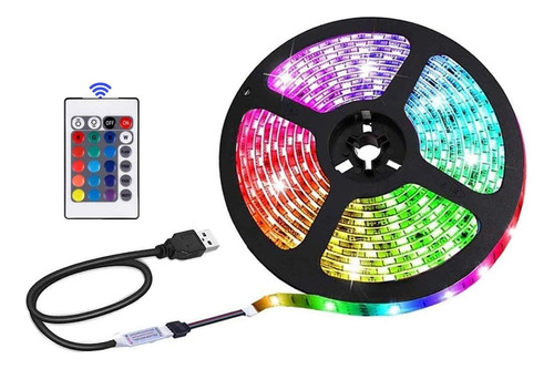 5m Tira Led Rgb 5050 Bluetooth Luces Led Controlada Por App