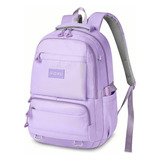 Mochila Iforu Antirrobo Backpack-02g Escolar Para Laptop 30l Violeta