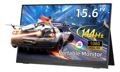 Monitor Portátil 15,6'' Pantalla Externa 144hz Fhd 1080p Ips