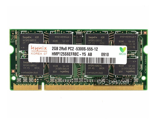 Memoria Sodimm 2gb Pc2-5300s  Mac 667 Ddr2 De Marca