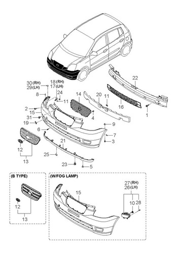 Anime Absorve Impacto  Delantero Kia Picanto 2006 2007  Foto 4