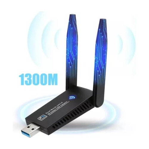 Antena Wifi Usb 3.0 De 1300mbps Receptor Wifi Con Dual