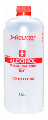 Alcohol Etílico Desnaturalizado 95° 1 Litro Reutter