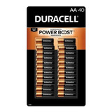 Pilas Aa 40 Duracell Alcalinas Pack De 40 Unidades 