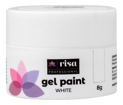 Gel Paint Risa White Varias Cores Decoração Profissional