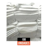 100 Saco Alvejado Duplo Pano De Chão Branco Atacado Limpeza