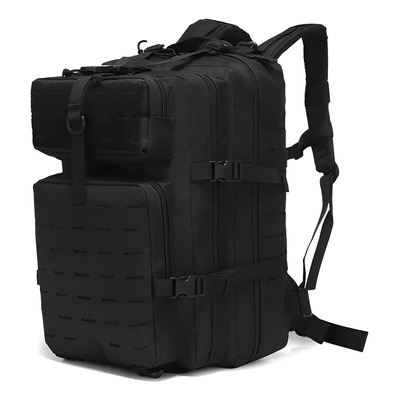 Mochila Táctica De Uso Rudo 45l Mochila Muy Resistente Color Negro | Meses sin interés