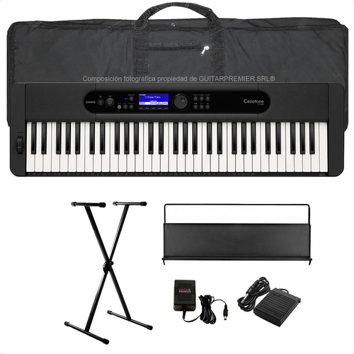 Teclado Casio Ct-s400 Sensitivo Usb Funda Fuente Pie Pedal