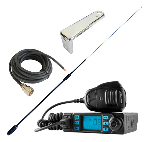 Radio Px Am / Fm Rp-50 + Antena Argentina + Cabo+ Suporte L