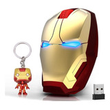 Mouse Jaston Inalambrico Iron Man/dorado