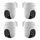 Combo X4 Ezviz H8c 360 Exterior Wifi Inteligencia Color 24h