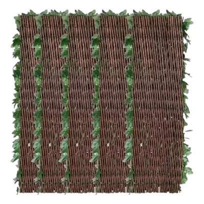 3 Reja Valla Planta Artificial Cerca Pared Casa Decoracion | Meses sin interés