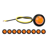 Pack X10 Foco Led Embutido Universal Para Auto Camiones 12v 