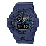 Relógio G-shock Ga-700ca-2adr Azul Petróleo