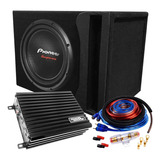 Subwoofer 12  Pioneer 1500 W Pico + Potencia + Kit + Cajon