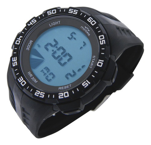 Reloj Montreal Hombre Ml1645 Digital Alarma Luz Cronómetro