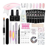 Kit Polygel Decoracion Uñas Acrilicas Manicuria Base Y Top