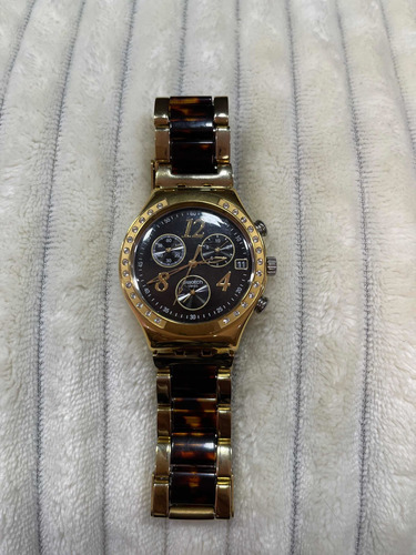 Swatch Reloj Original Dama Acero Inoxidable Impecable S/uso!