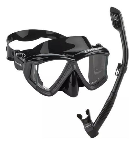 Kit Snorkeling Cressi Liberty Quattro Combo Negro Mx999015