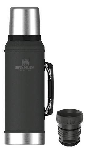 Termo Stanley Mate System Classic 950ml Negro Tapon Cebador 