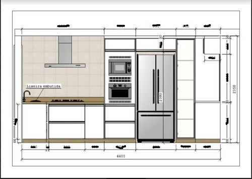 Cozinha Planejada + Plano De Corte 35 Projetos 