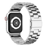 Pulseira Clássica Aço Inox Elos Compatível Com Apple Watch