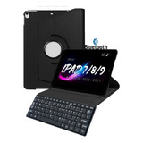 Capa Capinha Teclado Para iPad 9 ª 10,2 A2602 + Caneta Cor Preto