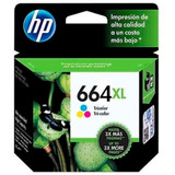 Cartucho Hp 664 Xl Color Hewlett Packard Original