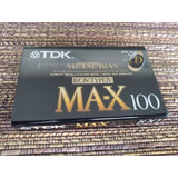 Cassette Tape Virgen Tdk Ma-x 100 El Mejor Para Cd!!!!!