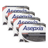 Asepxia Jabón Carbón Detox Purificante Detox 100g - Pack X4
