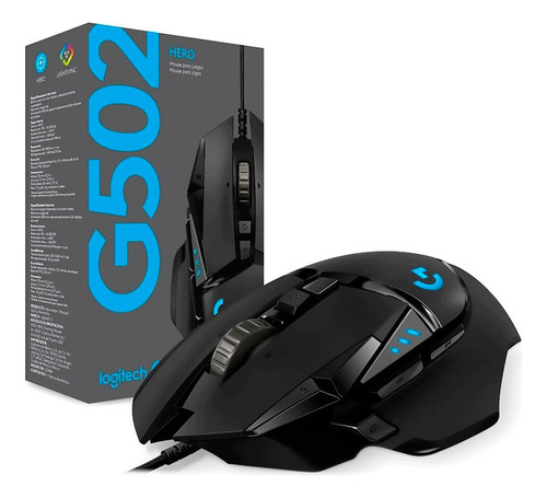 Mouse Gamer Logitech G502 Hero 16000 Dpi Rgb 