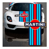 Sticker Vinil Deportivo Martini Para Cofre Auto Ó Camioneta